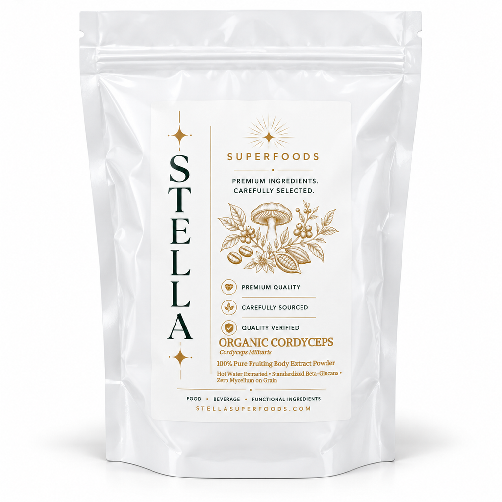 Organic Cordyceps Extract Powder | 100% Fruiting Body (30% Polysaccharides)