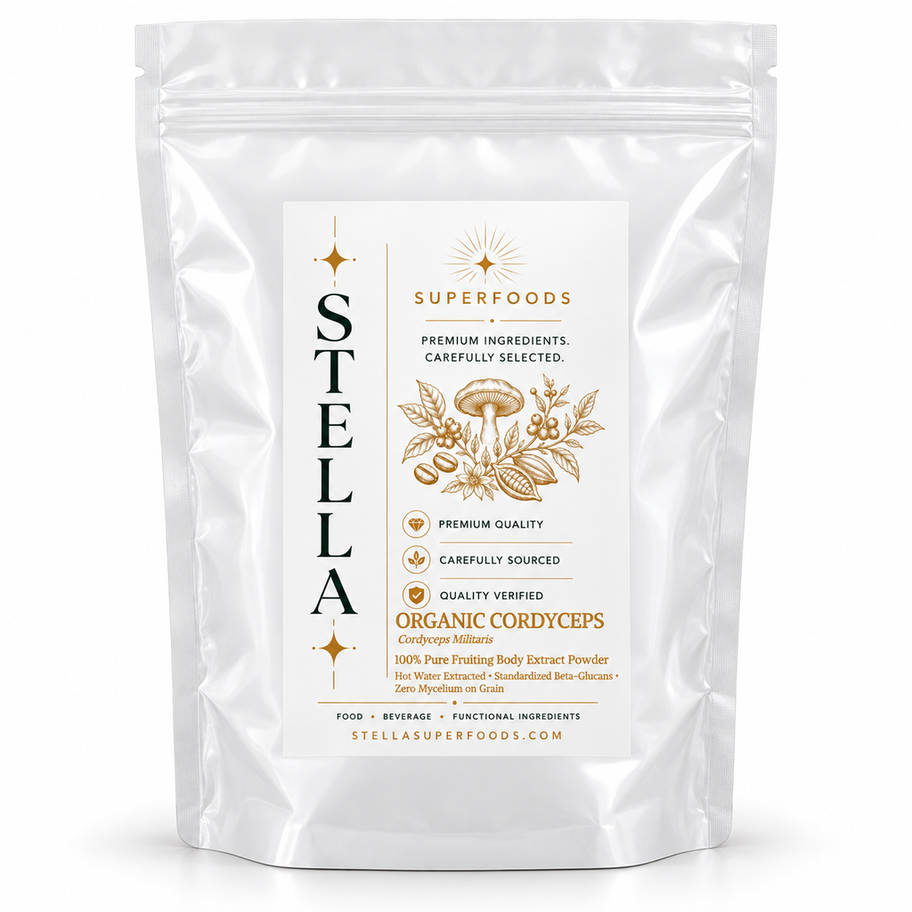 Organic Cordyceps Extract Powder | 100% Fruiting Body (30% Polysaccharides)