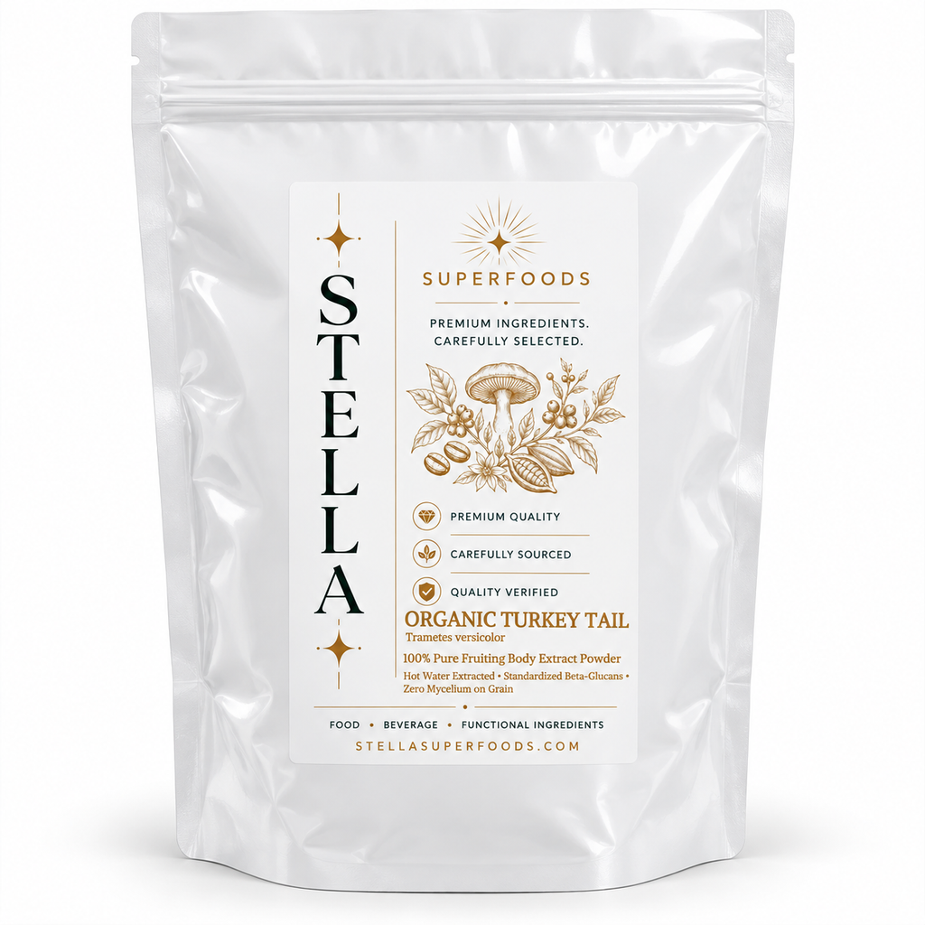 Organic Turkey Tail Extract Powder | 100% Fruiting Body (30% Polysaccharides)